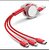Multi Retractable 3.0A Fast Charger Cord, Multiple Charging Cable 4Ft/1.2m 3-in-1 USB Charge Cord with Phone/Type C