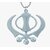Waheguru Ji Punjabi Khanda Sikh Sardar Khalsa Symbol Logo Locket Pendant Silver Stainless Steel Pendant