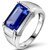 Blue Sapphire ring Original Precious Stone Astrological Purpose For Women  Men Stone Sapphire silver Plated