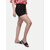 Women Solid Black Shorts