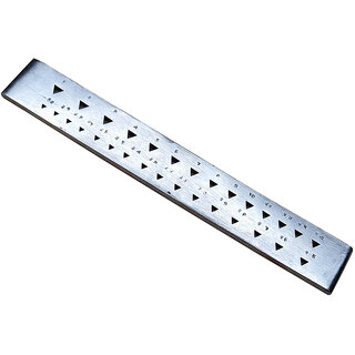 Scorpion Drawplate Monopoly Brand, Triangular Holes 8 Inch - 30 Holes (Economy)