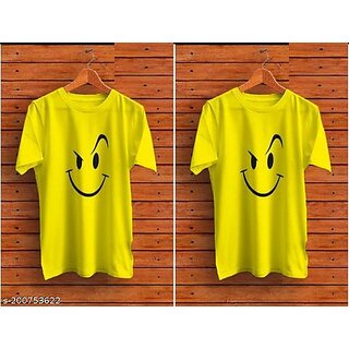 Viaan Trending Printed T-shirt For Men (Pack of 2)