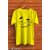 Polyester Yellow Short Sleeves Printed Tshirts