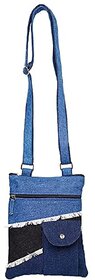 The Purani Jeans One Side Sling Bags for Women Stylish Latest Unisex CrossBody Bag Multipocket with Adjustable Strap