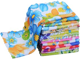Home Delight 200 GSM pack of 12 cotton Multicolor Face Towel