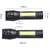 Mini Rechargeable Pocket Light Zoom COB USB Charging Led Water Proof DP Torch (Black, 9 cm, Rechargeable)Flash Lights