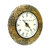 Royal Craft Palace Handcrafted with intricate brass emboss design work/ Wooden Analog Clock (1818 Inch, 12 Inch Dial, G
