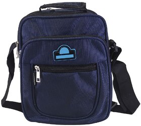 Blue Solid Messenger Bag - 07