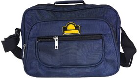 Blue Solid Messenger Bag - 06