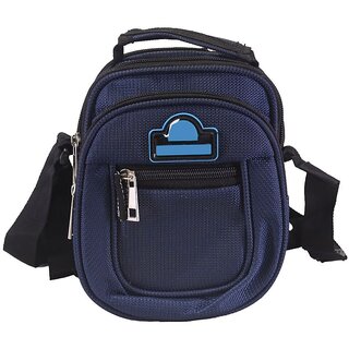 Blue Solid Messenger Bag - 02