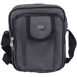 Black Solid Messenger Bag - 08