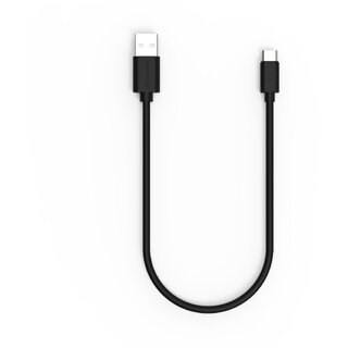Twance T23B PVC- Type C to USB fast charging and data transfer Cable, 0.25M, Black