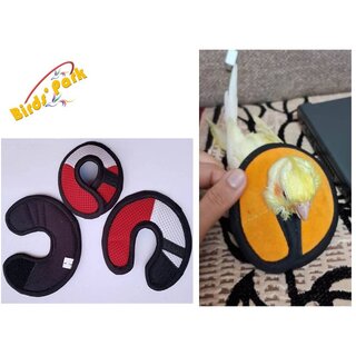 Cockateils E- Collar to Prevent Feather Plucking adjusatble with Velcro - 2 pcs Birds' Park