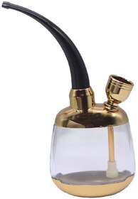 Gold 16 cm Glass Bong - Pack of 1 - 11