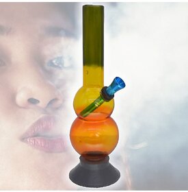 Multicolour 21 cm Acrylic Bong - Pack of 1 - 41