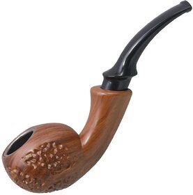 Brown 14 cm Wooden Pipe - Pack of 1 - 64 A