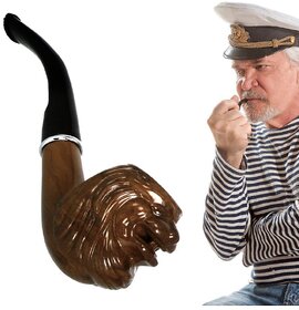 Brown 13 cm Wooden Pipe - Pack of 1 - 60