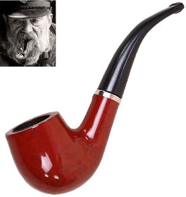 Brown 12 cm Wooden Pipe - Pack of 1 - 07