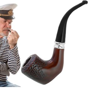 Brown 15 cm Wooden Pipe - Pack of 1 - 50