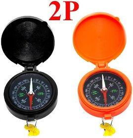 2 Pieces Multi-functional Outdoor Camping Hiking Travel Mini Compass - 28