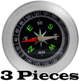 3 Pieces 6cm Military Magnetic Compass - 39