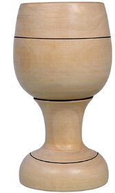 Brown Wooden Tea Cup ( Pack of 1 ) - 06