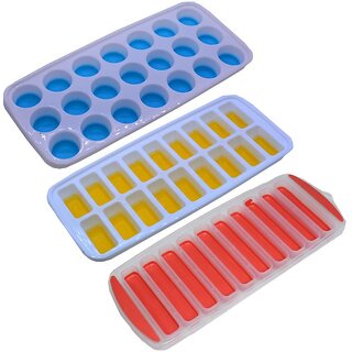 Pop Ice Tray Easy out Multicolor, 3 Pcs - 03
