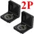 2 Piece Military Hiking Camping Lens Magnetic Compass - 35