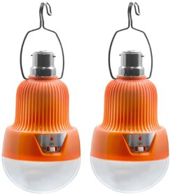 Orange Rechargeable LED Bulb ( Pack of 2 ) - 02 - 2P