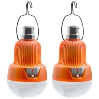 Orange Rechargeable LED Bulb ( Pack of 2 ) - 02 - 2P