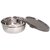 Small Silver Stainless Steel Lunch Box ( Pack of 1 ) 380 ml - 65