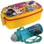 With Bottle Assorted Plastic Lunch Box ( Pack of 2 ) 850 ml - 44