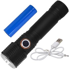 5W Rechargeable Flashlight Torch ( Pack of 1 ) - 108
