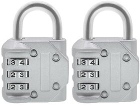 2 Pieces 3 Digit Own Password Travel Resettable Combination Security Padlock - 11