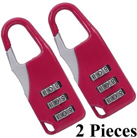 2 Pieces 3 Digit Own Password Bag Travel Resettable Lock Combination Security Padlock - 19
