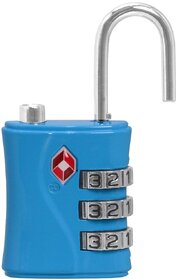 3 Digit Resettable TSA Travel Sentry Approved Own Password Travel Combination Security Padlock - 16