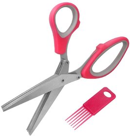 5 Blade Stainless Steel Herbs/Vegetable Scissor - 04