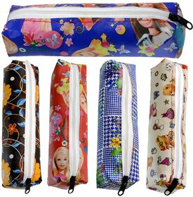 5 Pieces Pencil Box Pouch Cases - 5P A