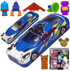 Eraser + Pencil  Sharpeners + Pencil Box Pouch Cases - 393