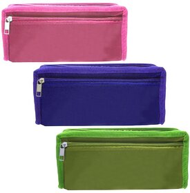 3 Pieces Pencil Box Pouch Cases - 3P G