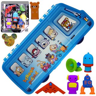 Eraser + Pencil  Sharpeners + Pencil Box Pouch Cases - 395