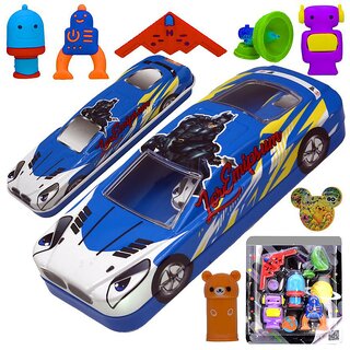 Eraser + Pencil  Sharpeners + Pencil Box Pouch Cases - 393