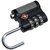 3 Digit TSA Travel Sentry Approved Own Password Bag Travel Resettable Metal Lock Combination Security Padlock - 6