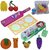 Eraser + Pencil  Sharpeners + Design Ruler + Pencil Box Pouch Cases - 407
