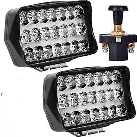 Super Bright ED Light Bar Universal Fog Lights for Bike and Cars with Pull Push Switch (pack of 2)