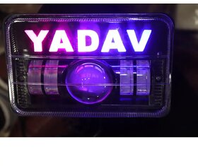 Yadav New Splendor Headlight LED Projector Headlight Hi/Low Beam H4 Connector For Hero Splendor Plus, Splendor Pro, Splendor