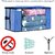 Unicrafts Underbed Storage Bag Storage Organizer Blanket Storage Bag for Wardrobe Organizer Blanket Cover with a large Transparent Window and Side Handles Pack of 1 Pc Blue ()