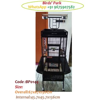 Bird Cage imported for Grey Parrot Sun Conure Eclectus, Cockatiel  Lovebirds - BIRDS' PARK