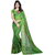 SVB Sarees Green Georgette Saree With Blouse Piece