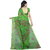 SVB Sarees Green Georgette Saree With Blouse Piece
